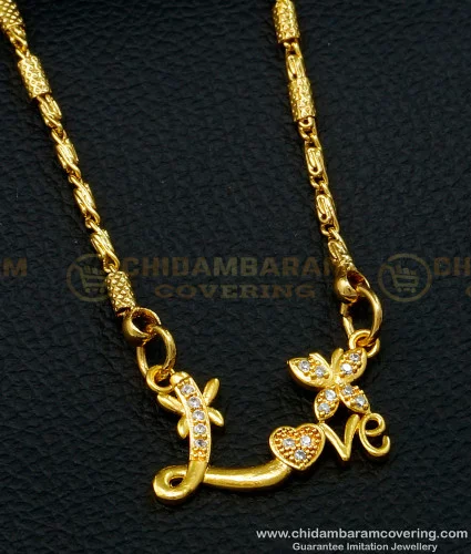 Simple gold chain with on sale locket